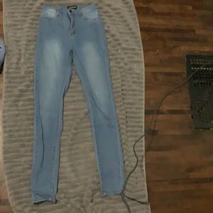 Blue fashion nova jeans